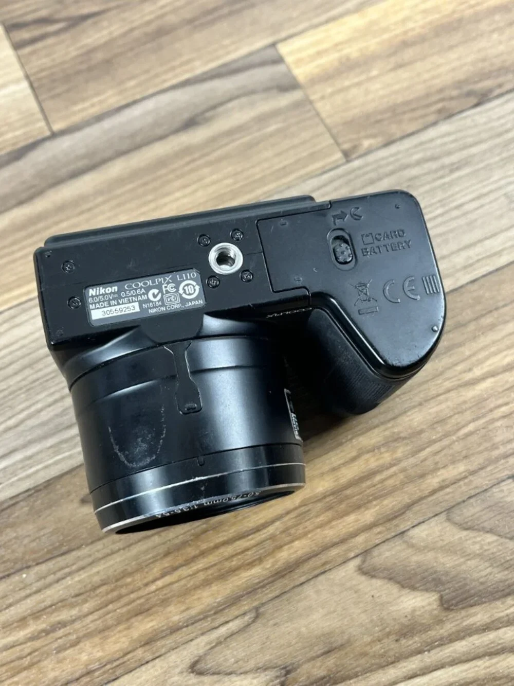 Nikon COOLPIX L110 12.1MP Digital Camera Black 15x Zoom AS-IS/PARTS ONLY